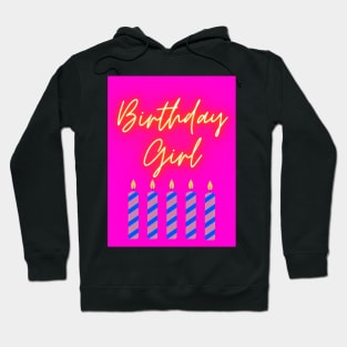 Birthday Girl Five Years Old Hoodie